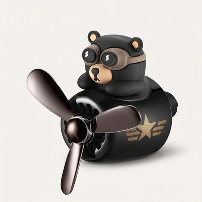 Rotating Propeller Teddy Bear Air Vent Clip